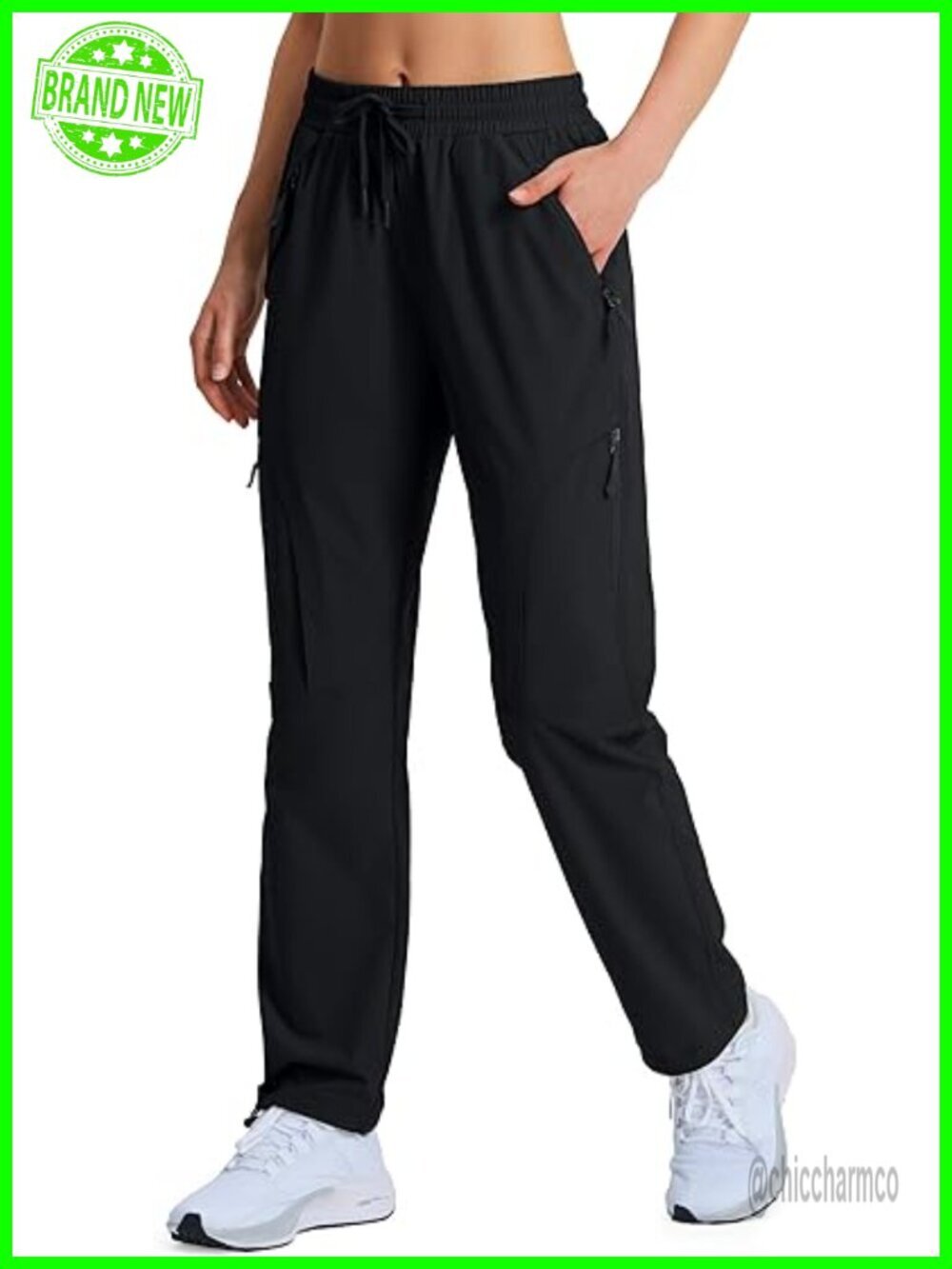 Women's Hiking Pants Quick Dry Lightweight Cargo with UPF 50 Zipper Pockets